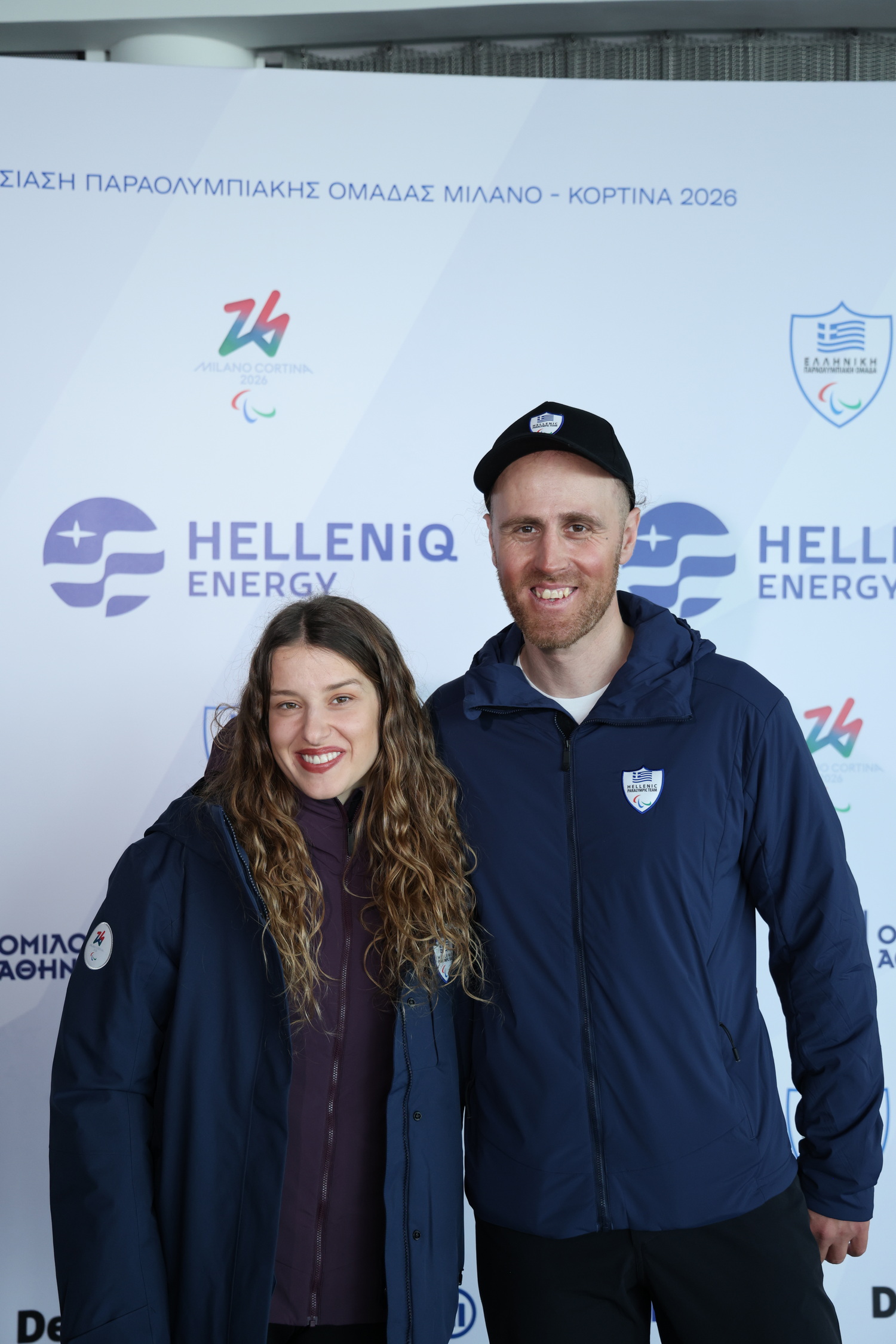 Η Εύα Νίκου, Παραολυμπιονίκης στο Αλπικό Σκι και ο συνοδός της Δημήτρης Προφέντζας