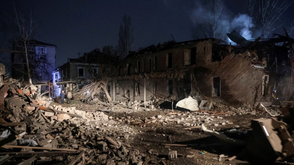 Το βομβαρδισμένο Σλοβιάνσκ