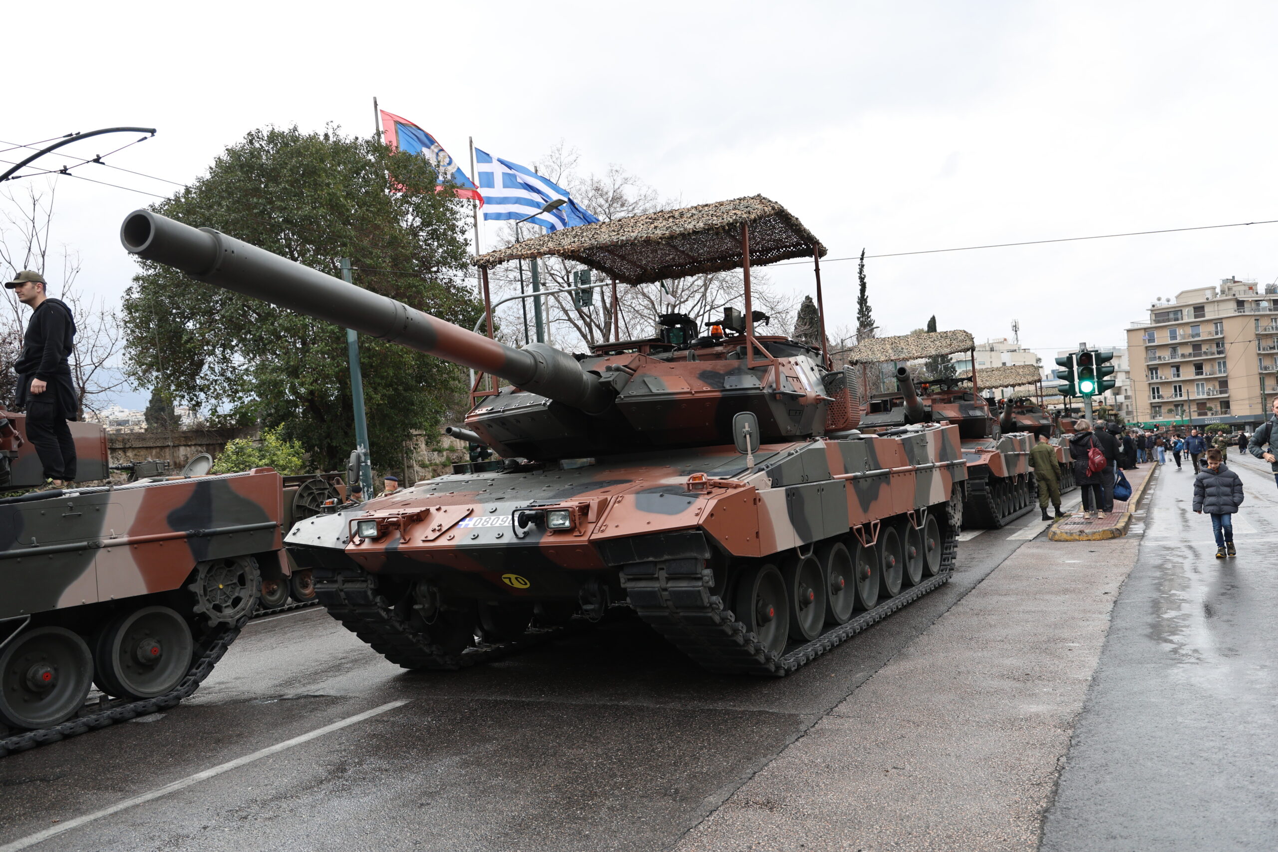 Στιγμιότυπα, πριν την έναρξη της παρέλασης για την εθνική επέτειο της 25ης Μαρτίου 1821 στην Αθήνα, Τετάρτη 25 Μαρτίου 2026. (ΓΙΑΝΝΗΣ ΠΑΝΑΓΟΠΟΥΛΟΣ/EUROKINISSI)