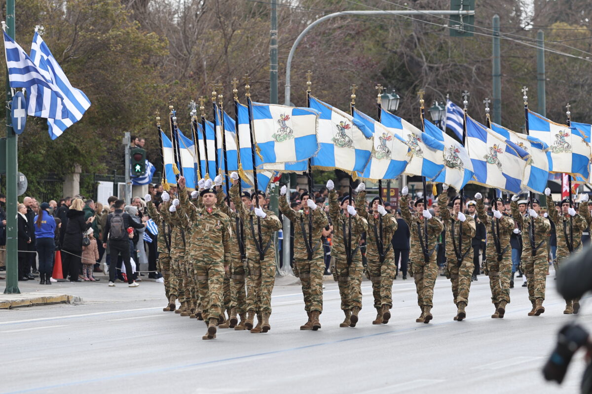 Στρατιωτική παρέλαση στην Αθήνα για την εθνική επέτειο της 25ης Μαρτίου 1821, Τετάρτη 25 Μαρτίου 2026.  (ΓΙΑΝΝΗΣ ΠΑΝΑΓΟΠΟΥΛΟΣ