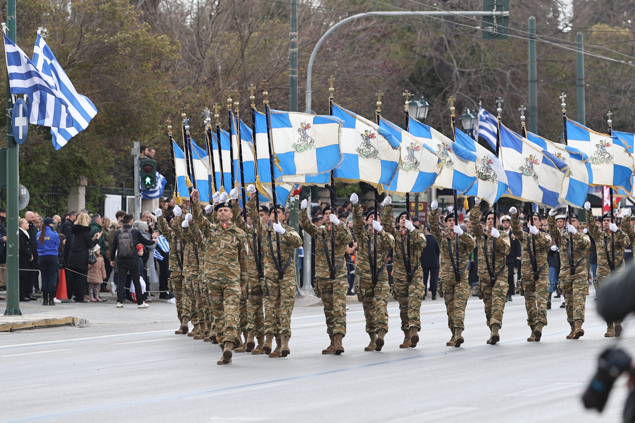 Στρατιωτική παρέλαση στην Αθήνα για την εθνική επέτειο της 25ης Μαρτίου 1821, Τετάρτη 25 Μαρτίου 2026. (ΓΙΑΝΝΗΣ ΠΑΝΑΓΟΠΟΥΛΟΣ/EUROKINISSI)