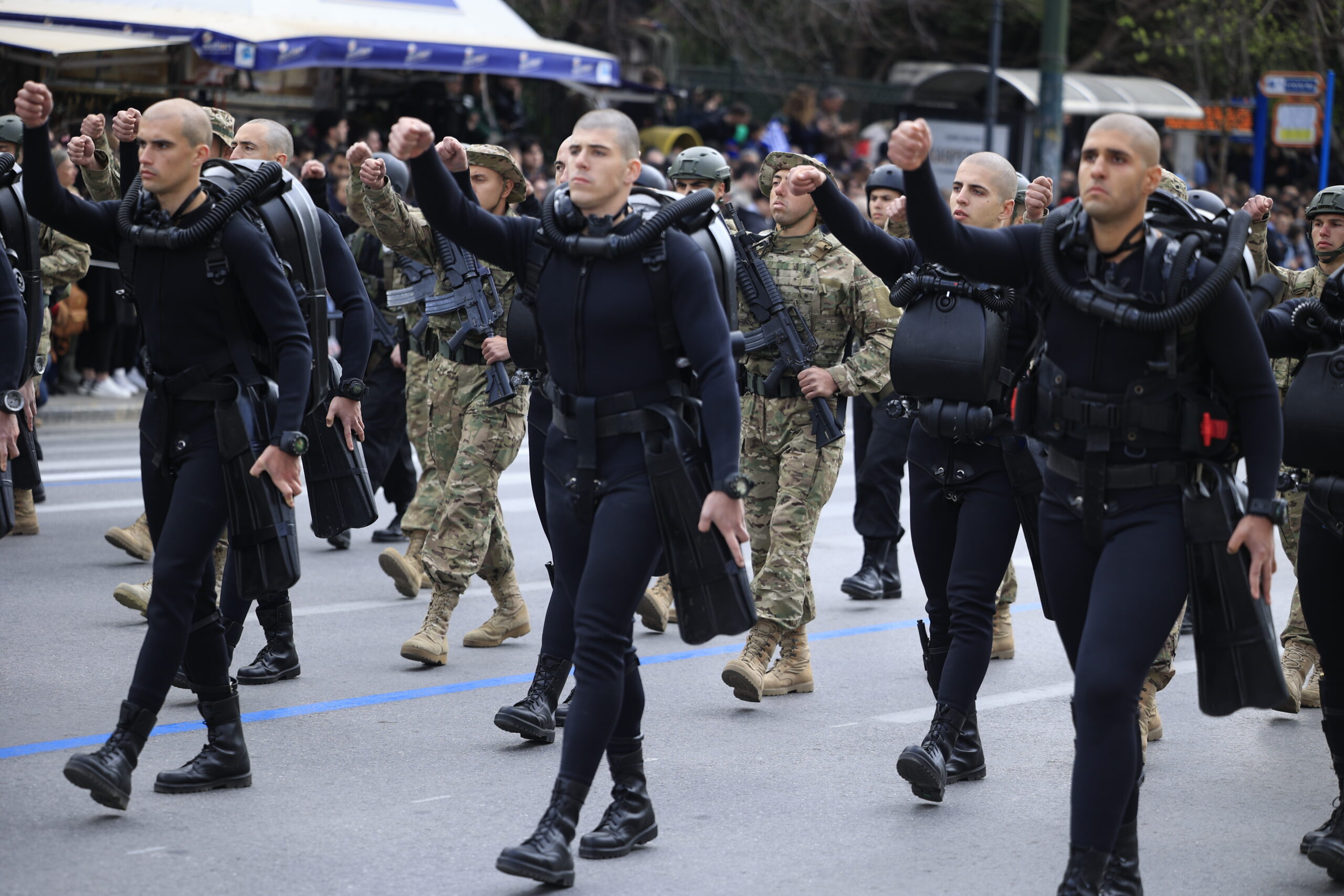 Στρατιωτική παρέλαση στην Αθήνα για την εθνική επέτειο της 25ης Μαρτίου 1821, Τετάρτη 25 Μαρτίου 2026. (ΓΙΩΡΓΟΣ ΚΟΝΤΑΡΙΝΗΣ/EUROKINISSI)