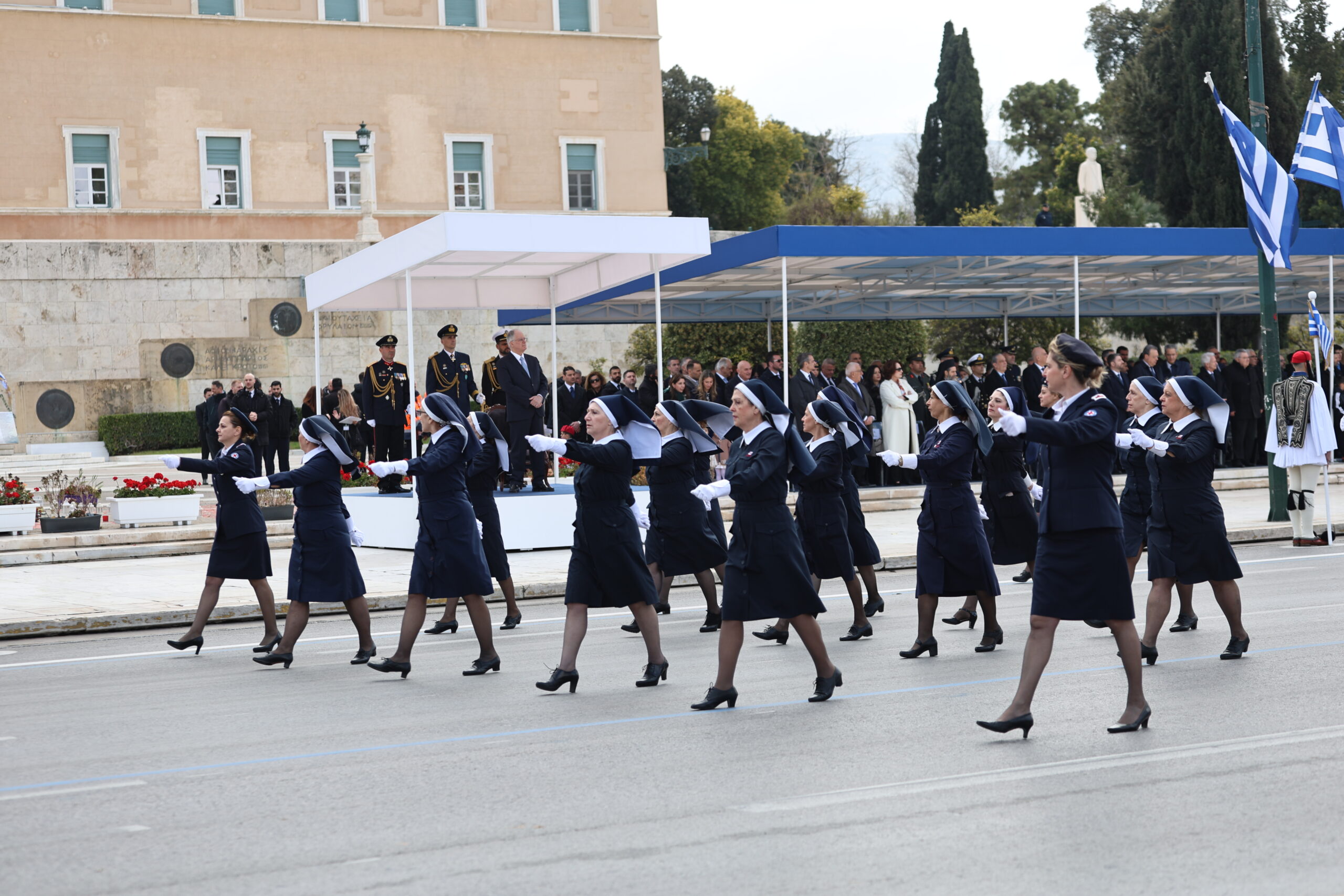 Στρατιωτική παρέλαση στην Αθήνα για την εθνική επέτειο της 25ης Μαρτίου 1821, Τετάρτη 25 Μαρτίου 2026.  (ΓΙΑΝΝΗΣ ΠΑΝΑΓΟΠΟΥΛΟΣ/EUROKINISSI)