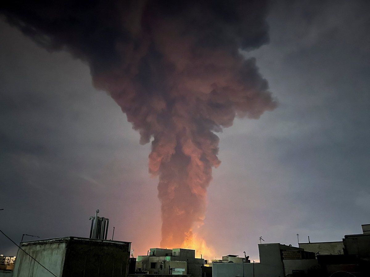 Smoke rises following an explosion, amid the U.S.-Israeli conflict with Iran, in Tehran Smoke rises following an explosion, amid the U.S.-Israeli conflict with Iran, in Tehran, Iran, March 7, 2026. Majid Asgaripour/WANA (West Asia News Agency) via REUTERS ATTENTION EDITORS - THIS PICTURE WAS PROVIDED BY A THIRD PARTY
