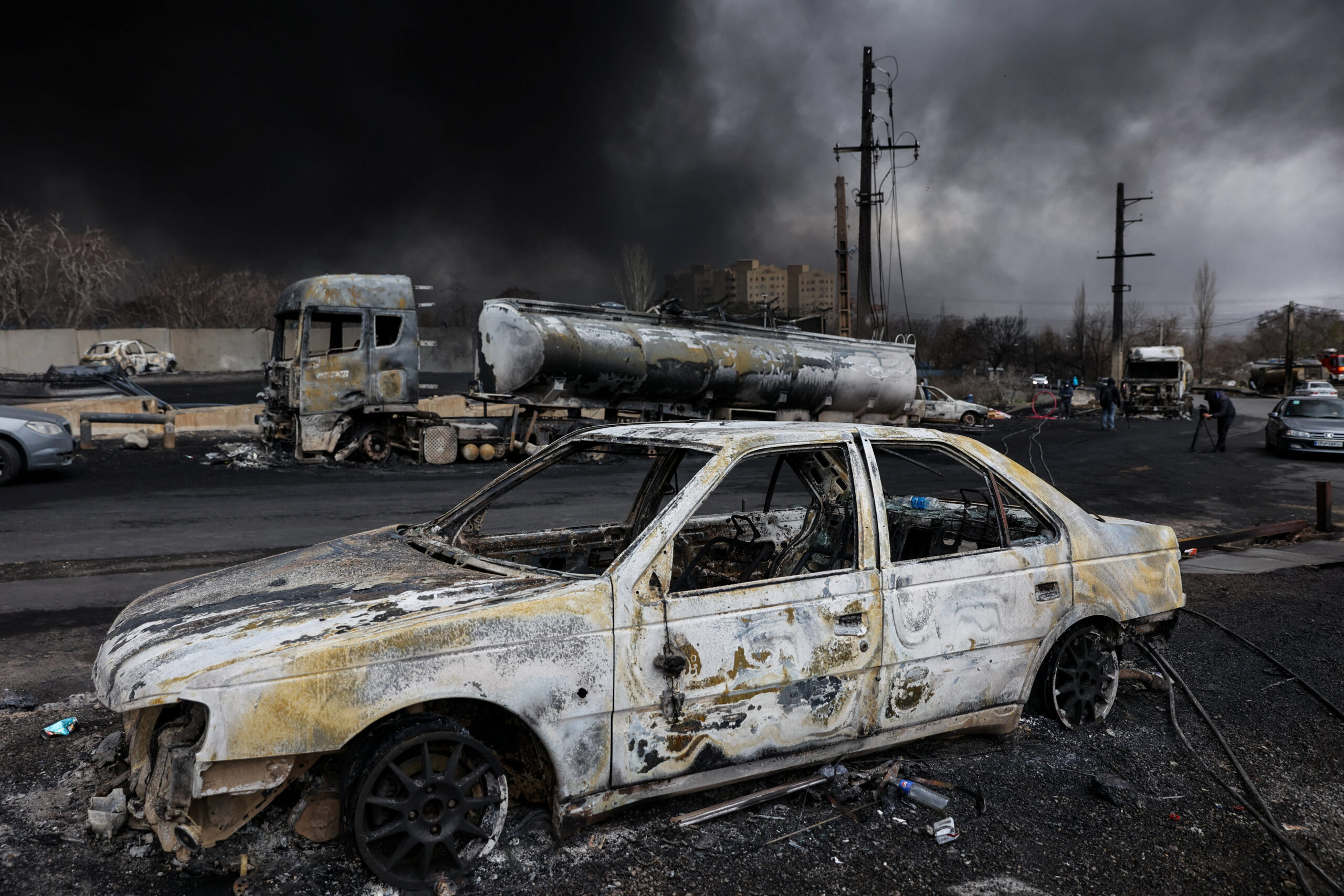 Smoke rises after a reported strike on Shahran fuel tanks, amid the U.S.-Israeli conflict with Iran, in Tehran Majid Asgaripour/WANA (West Asia News Agency) via REUTERS