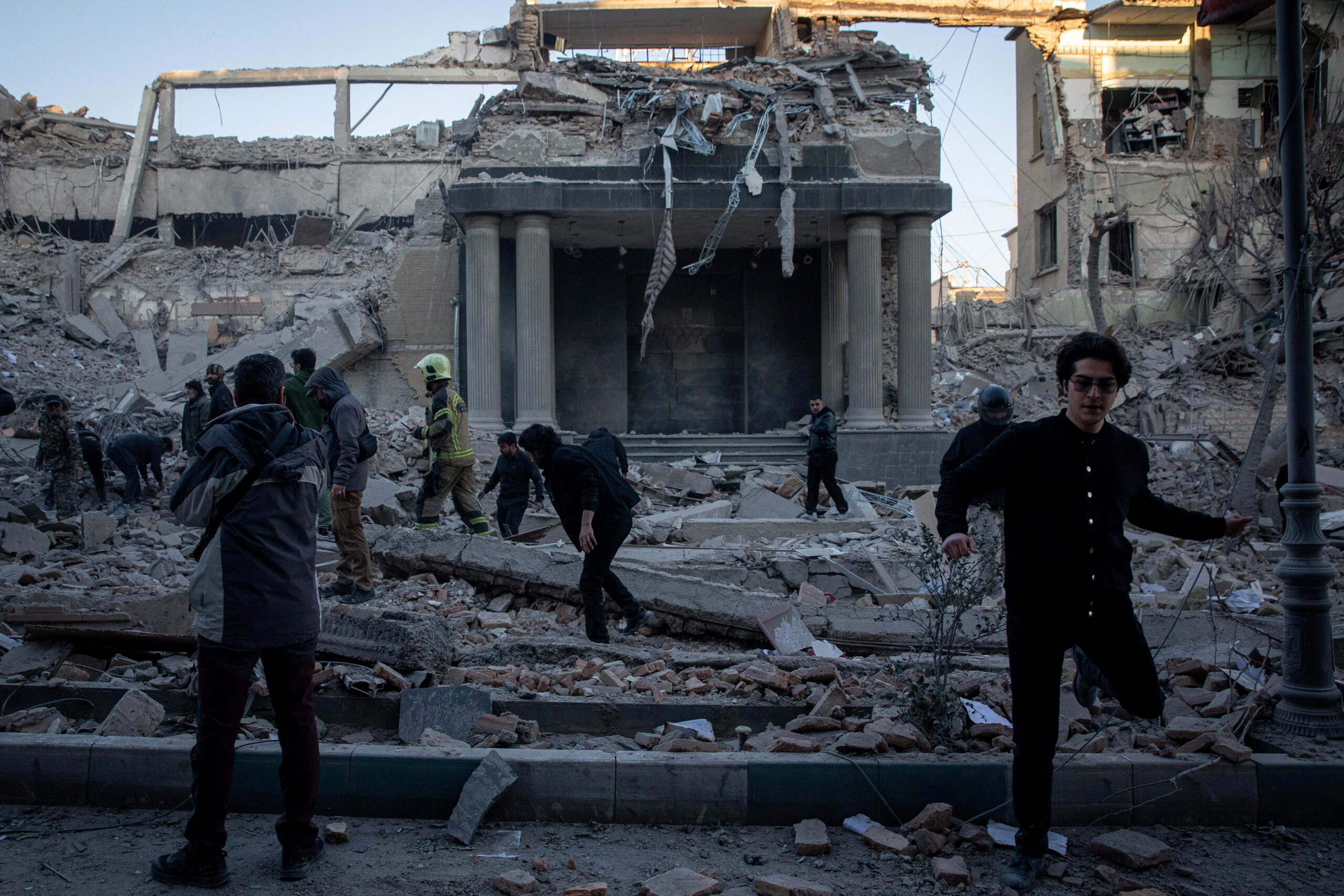 Aftermath of an Israel-U.S. strike on a police station in Tehran Rescuers inspect the site of an Israel and U.S. strike on a police station in Tehran, Iran, March 3, 2026. Majid Khahi/ISNA/WANA (West Asia News Agency) via REUTERS ATTENTION EDITORS - THIS PICTURE WAS PROVIDED BY A THIRD PARTY