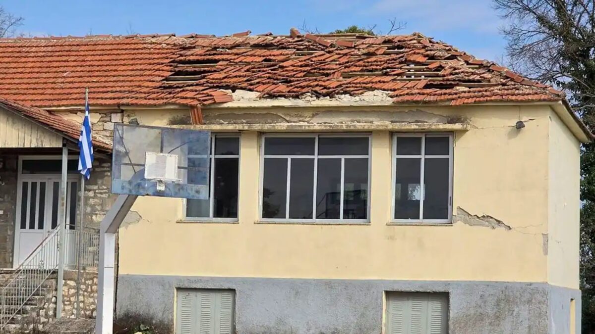 Ζημιές σε σχολείο από τον σεισμό με κέντρο τη Λεπτοκαρυά Θεσπρωτίας
