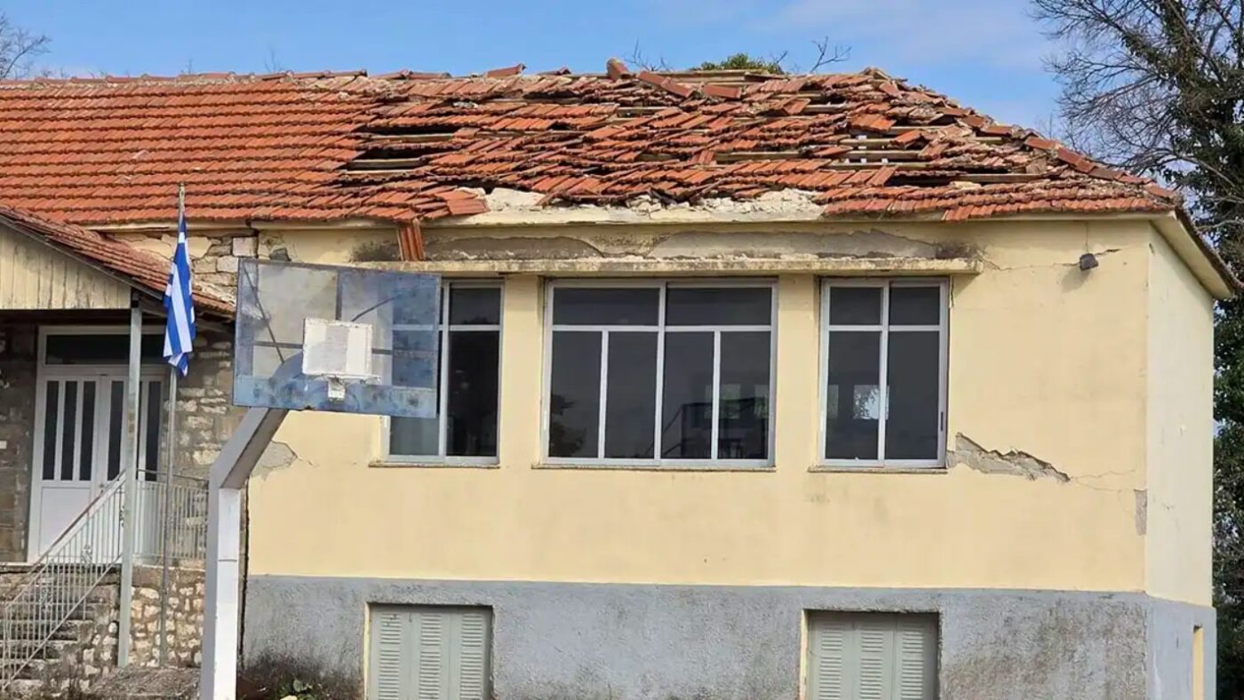 Ζημιές σε σχολείο από τον σεισμό με κέντρο τη Λεπτοκαρυά Θεσπρωτίας