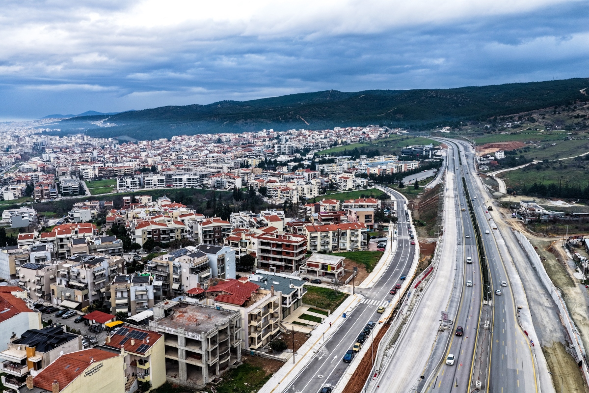 Θεσσαλονίκη έργα σε δρόμο