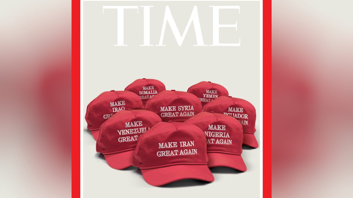 Tο πρωτοσέλιδο του περιοδικού TIME