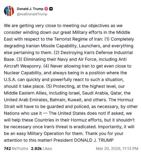 Truth Social - Ντόναλντ Τραμπ