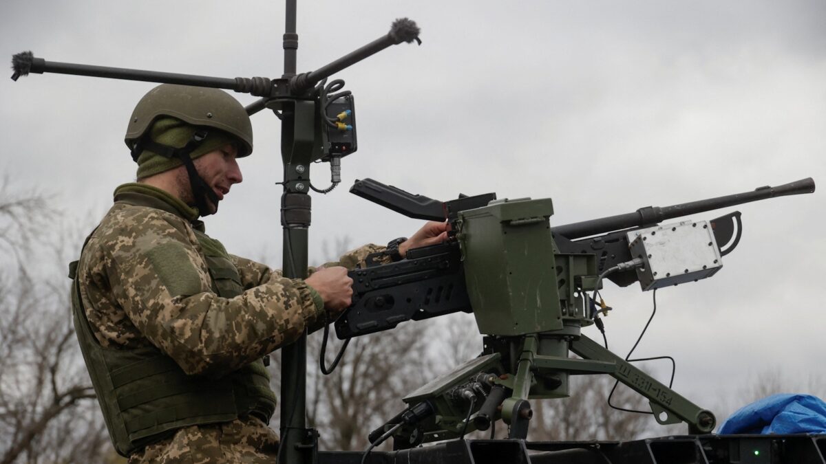 Ουκρανός στρατιώτης στην περιφέρεια του Χαρκόβου