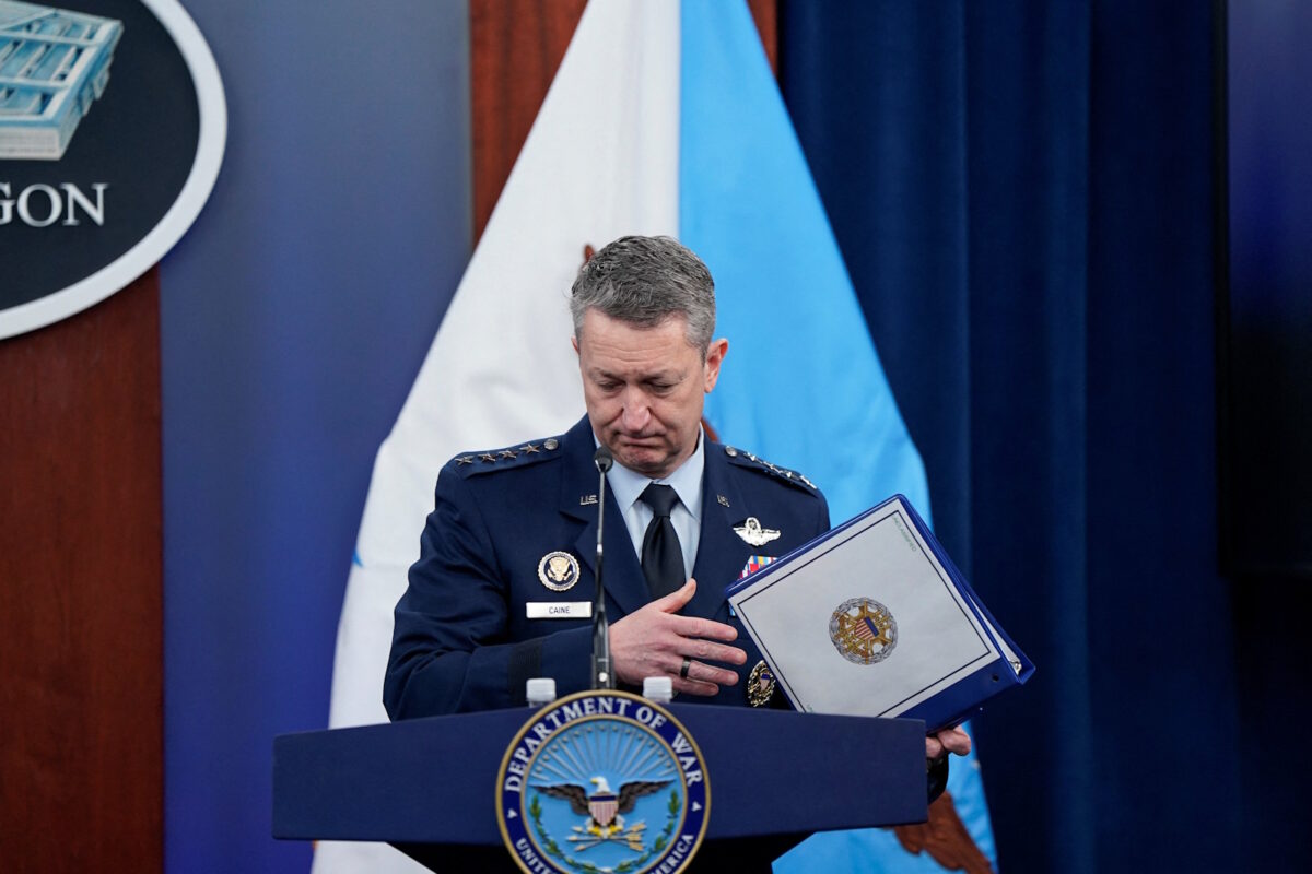 Ο αρχηγός των ενόπλων δυνάμεων των ΗΠΑ, Νταν Κέιν