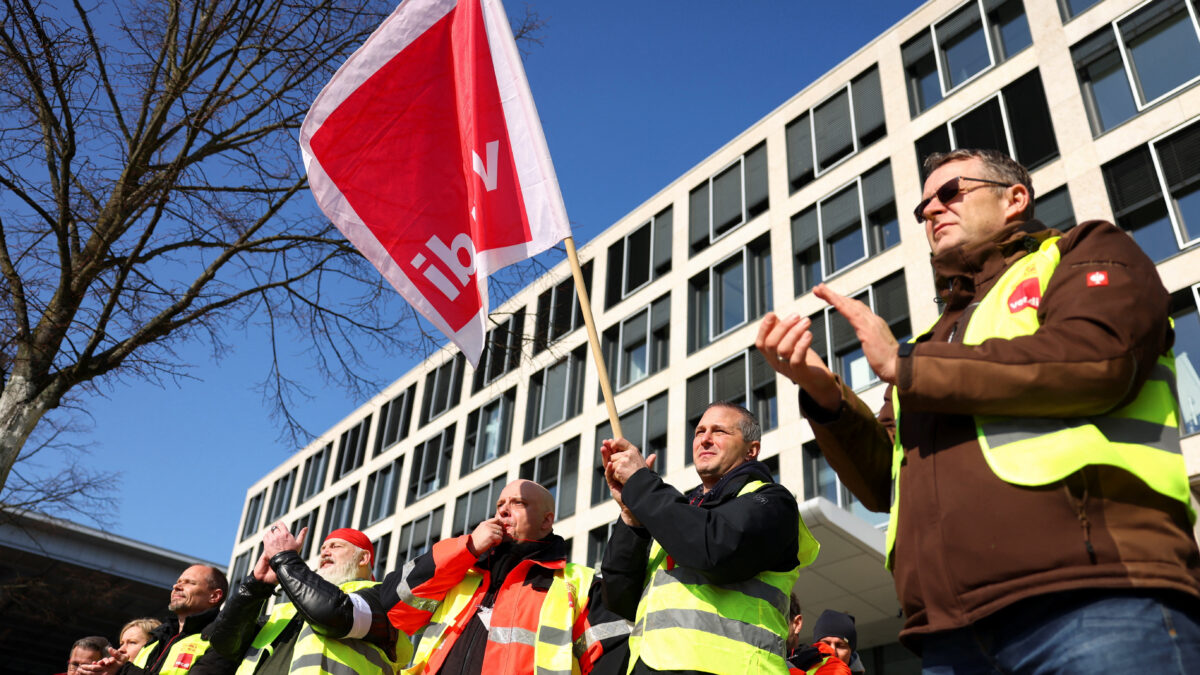 Πορεία του συνδικάτου Ver.di στο Βερολίνο