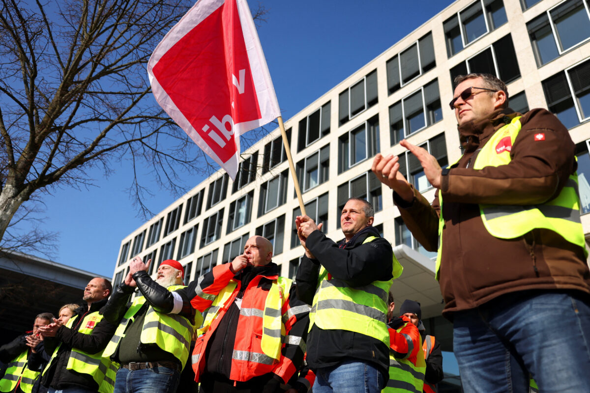 Πορεία του συνδικάτου Ver.di στο Βερολίνο