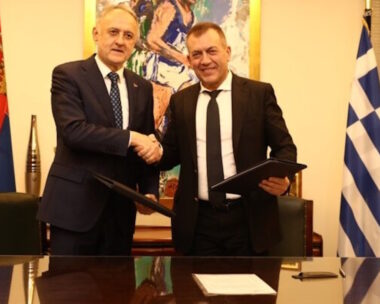 Ο Γιάννης Βρούτσης με τον Ζόραν Γκάιτς