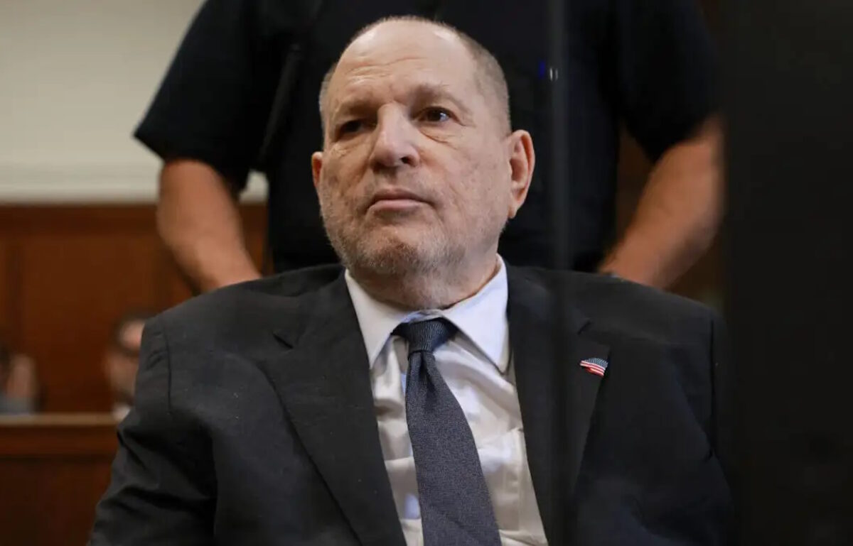 Harvey Weinstein attends a staus conference to work out details of his upcoming rape retrial at Manhattan Criminal Court, in New York, U.S., March 4, 2026. Spencer Platt/Pool via REUTERS