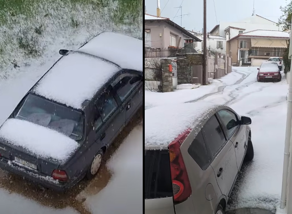 Πυκνό χαλάζι στη Χαλκιδική