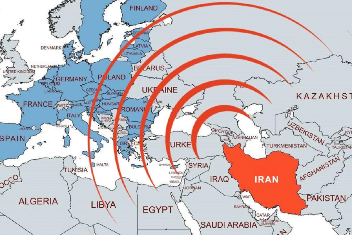 Χάρτης εμβέλειας πυραύλων του Ιράν