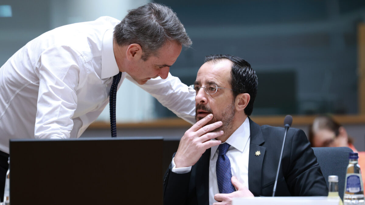 Ο Κυριάκος Μητσοτάκης και ο Νίκος Χριστοδουλίδης