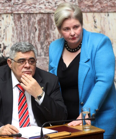 Νίκος Μιχαλολιάκος και Ελένη Ζαρούλια