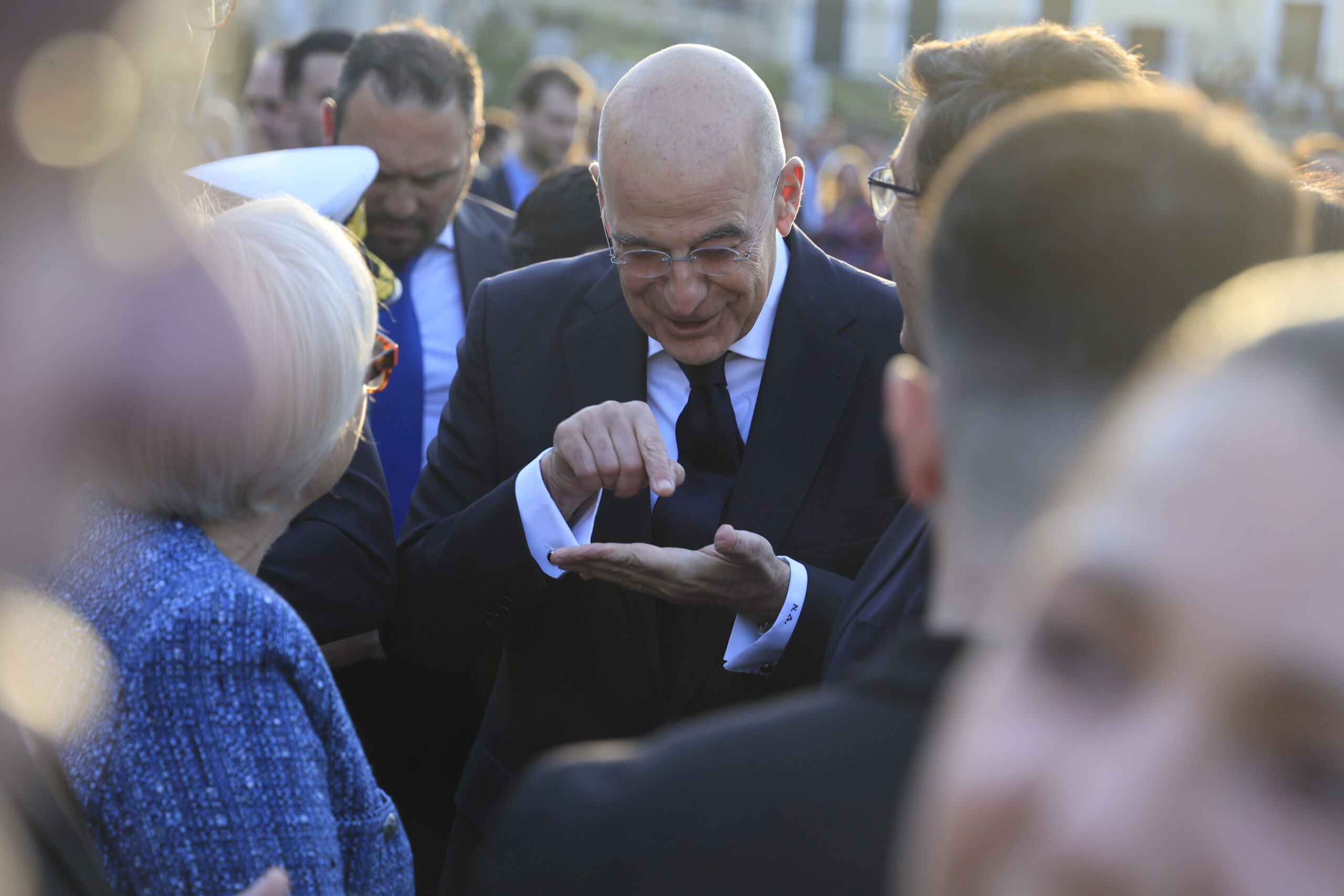 Συζήτηση του πρωθυπουργού Κυριάκου Μητσοτάκη με τον Πρόεδρο της Γαλλίας Emmanuel Macron, στο πλαίσιο εκδήλωσης που διοργάνωσε η εφημερίδα 