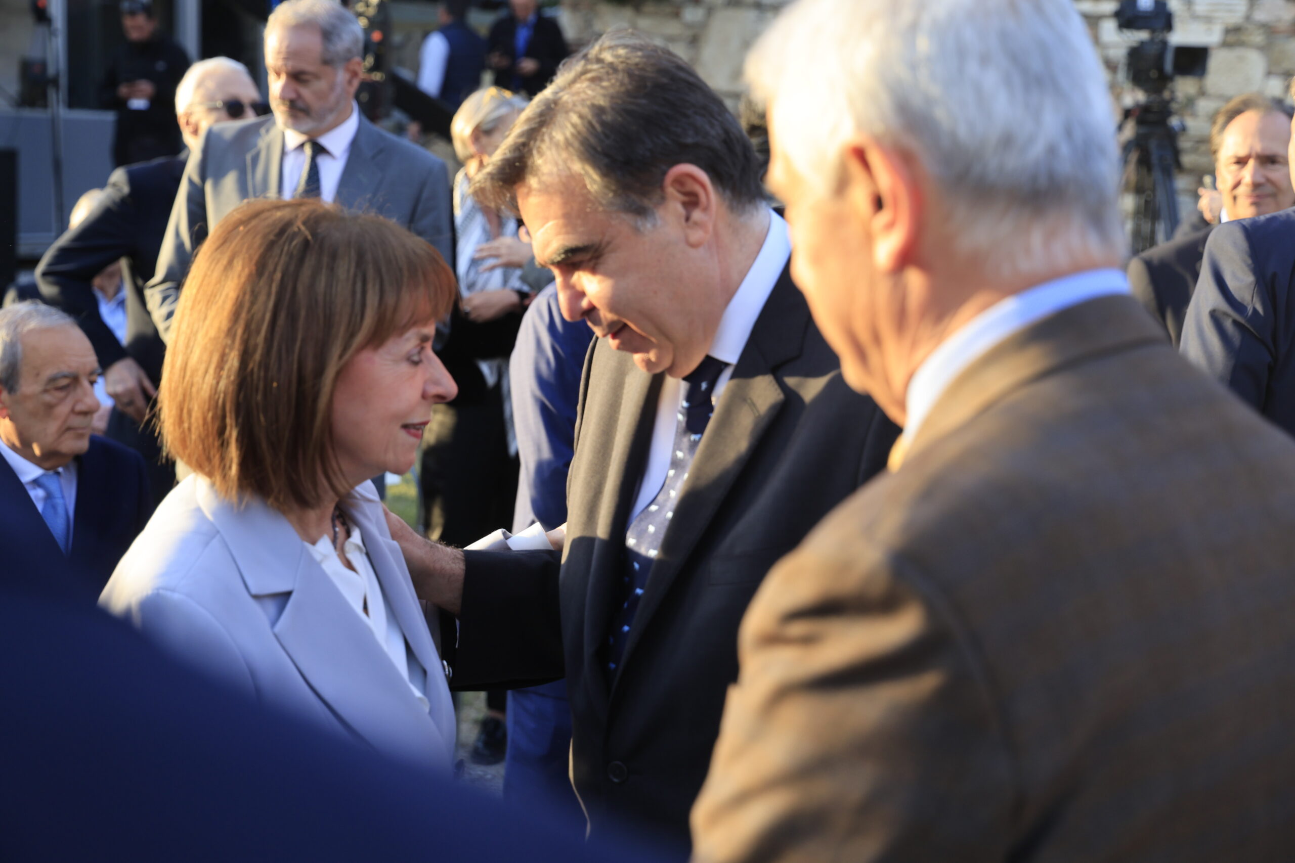 Συζήτηση του πρωθυπουργού Κυριάκου Μητσοτάκη με τον Πρόεδρο της Γαλλίας Emmanuel Macron, στο πλαίσιο εκδήλωσης που διοργάνωσε η εφημερίδα 