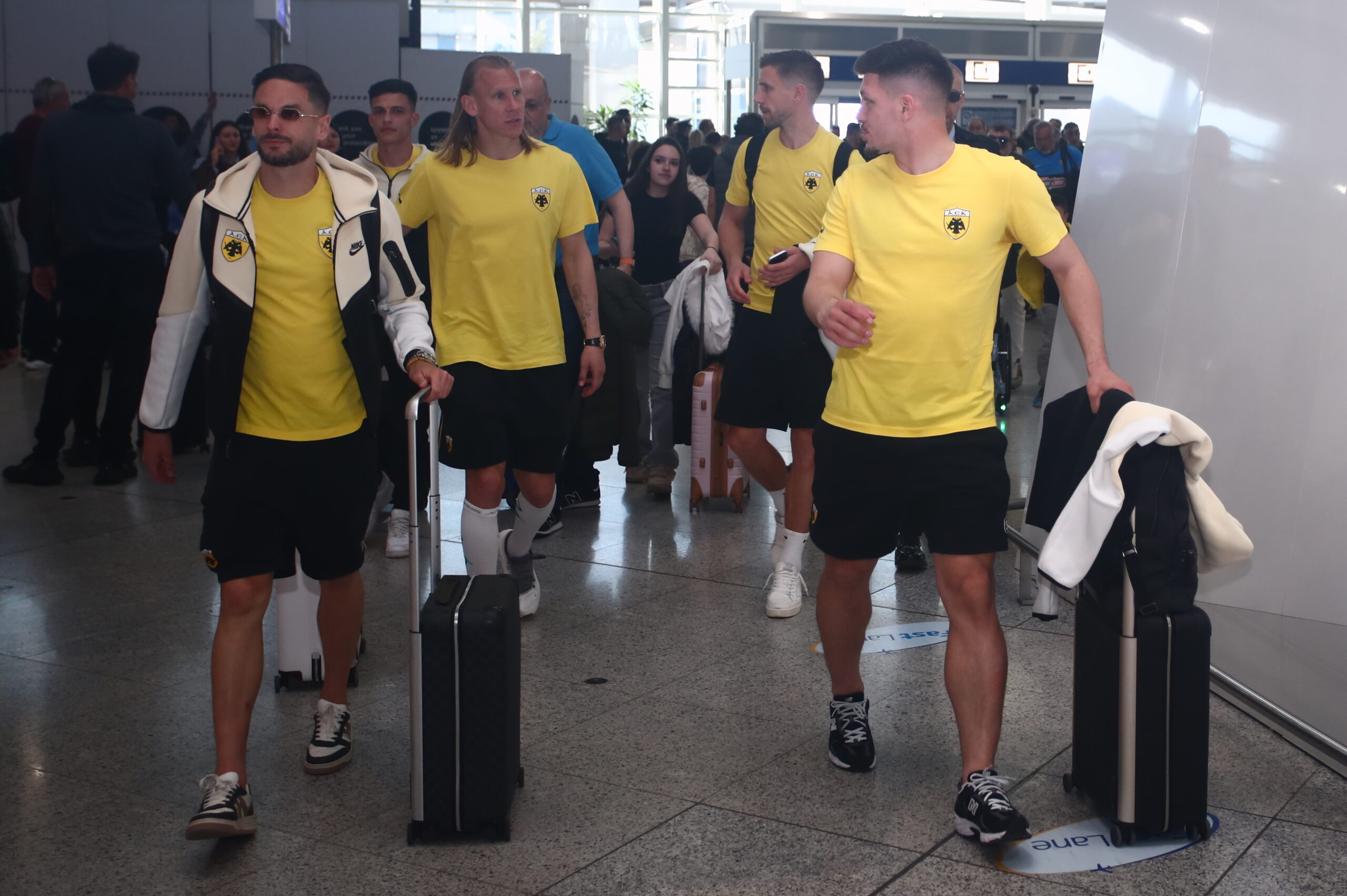 Οι παίκτες της ΑΕΚ