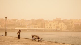 Αφρικανική σκόνη πάνω απο τα Χανιά