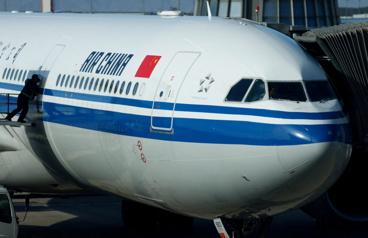 Αεροσκάφος της Air China στο Διεθνές Αεροδρόμιο του Πεκίνου