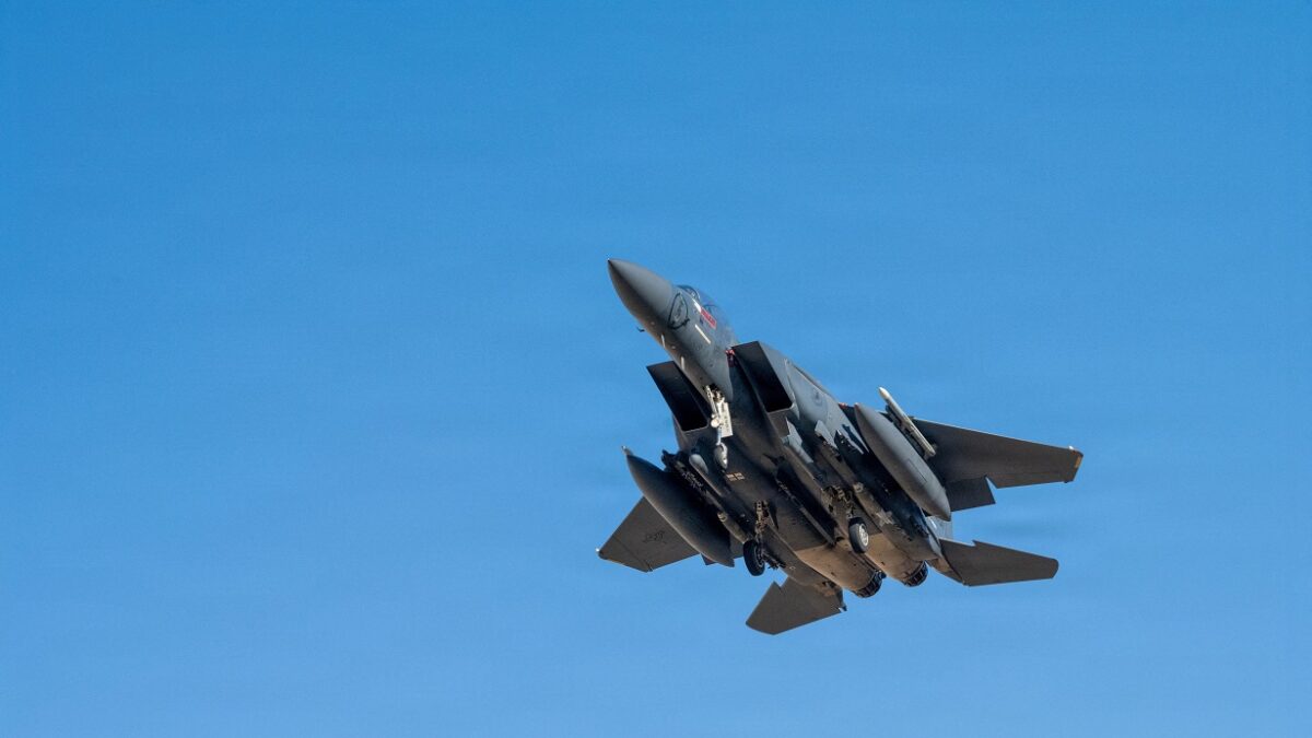 A U.S. Air Force F-15E