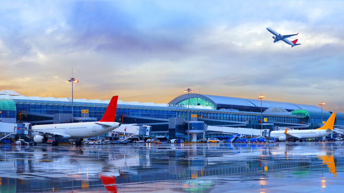 Airport in İzmir, Turkey (Adnan Menderes Airport)