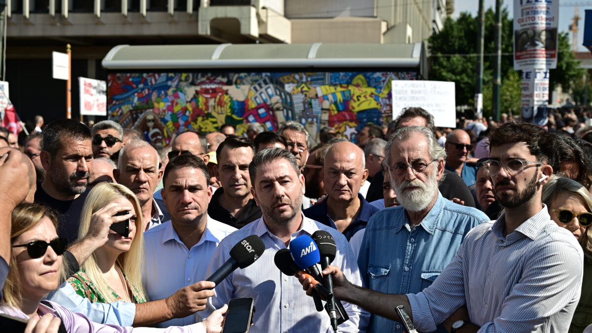 Νίκος Ανδρουλάκης, απεργιακή συγκέντρωση ΓΣΕΕ-ΑΔΕΔΥ