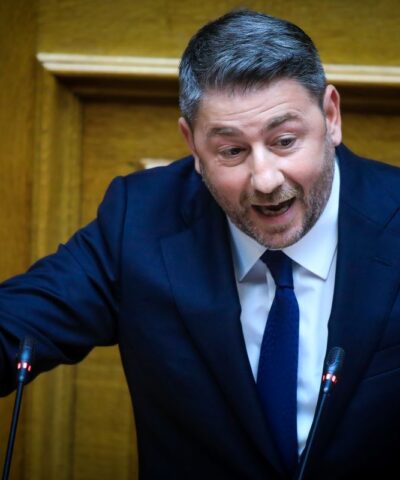 Ο Νίκος Ανδρουλάκης στη Βουλή