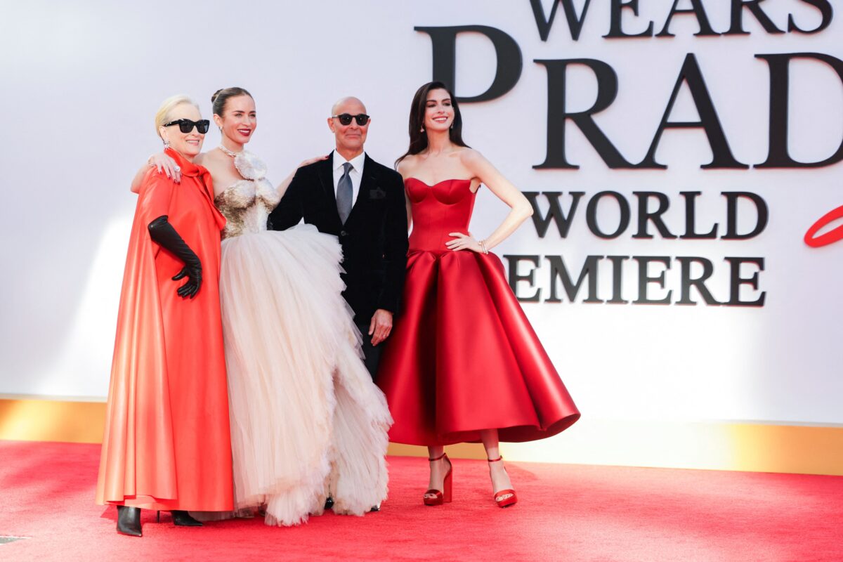 Anne Hathaway, Meryl Streep, Emily Blunt και Stanley Tucci