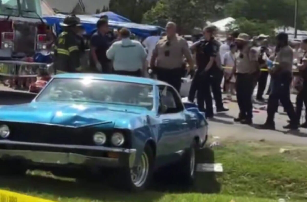 Το αυτοκίνητο που παρέσυρε το πλήθος