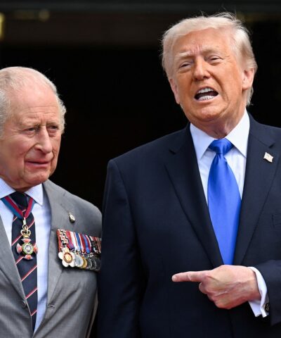 Βασιλιάς Κάρολος και Ντόναλντ Τραμπ