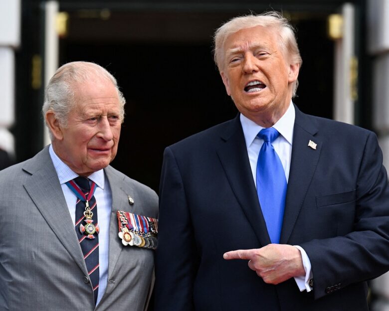 Βασιλιάς Κάρολος και Ντόναλντ Τραμπ