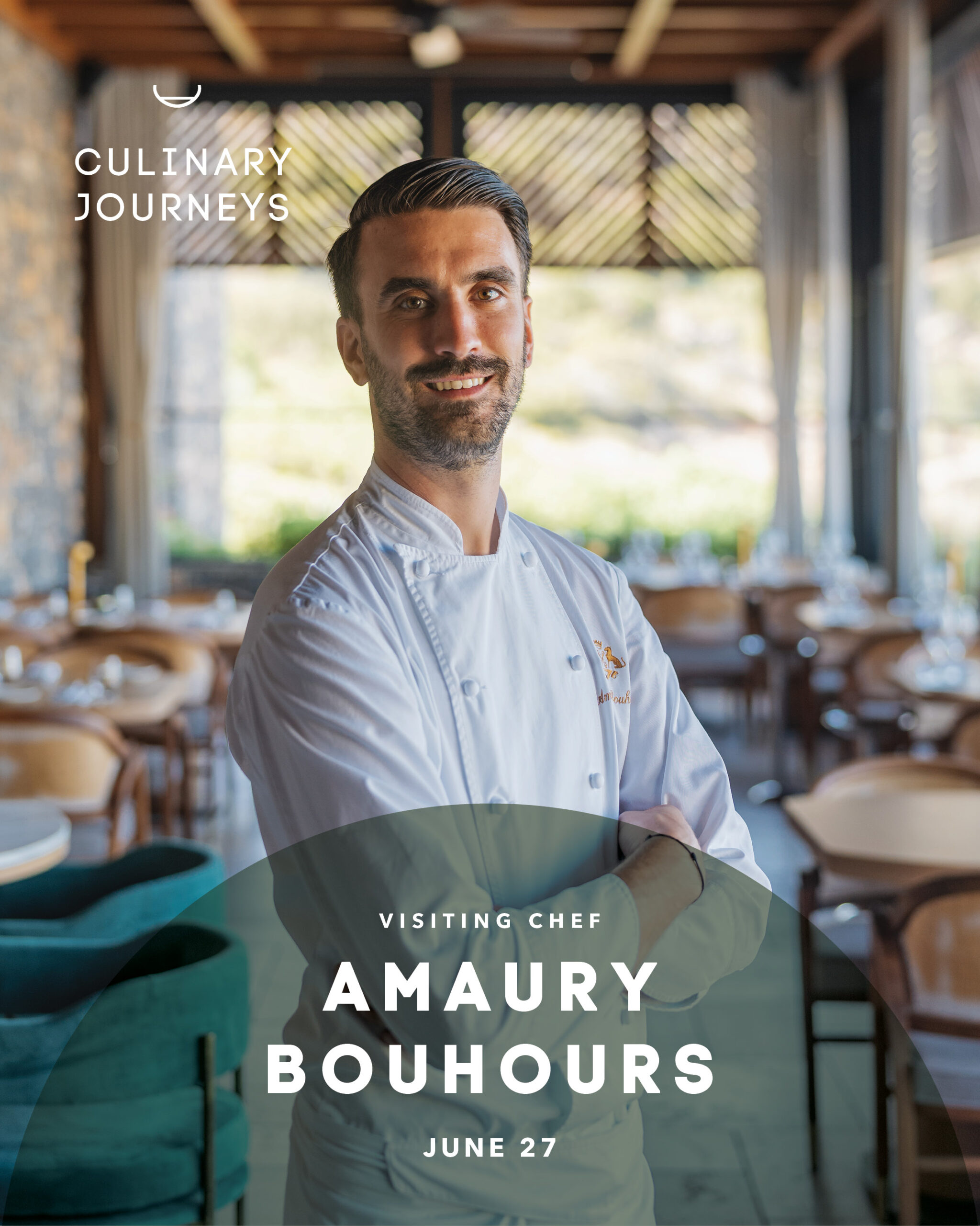 Ο Αmaury Bouhours είναι αυτή τη στιγμή ο Chef de Cuisine στο διάστερο Le Meurice.