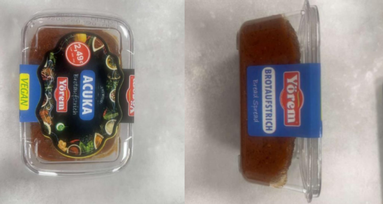 Το προϊόν που ανακαλείται "Yörem Acuka"