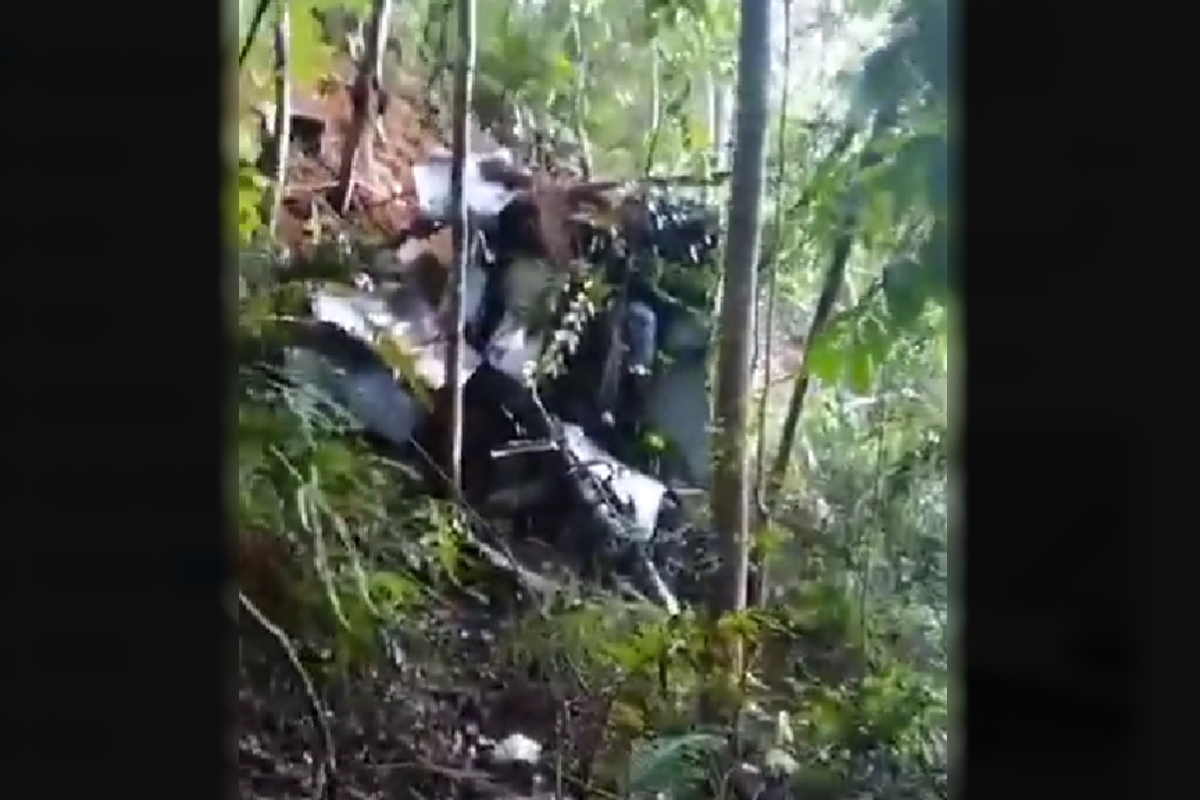 Το ελικόπτερο που συνετρίβη