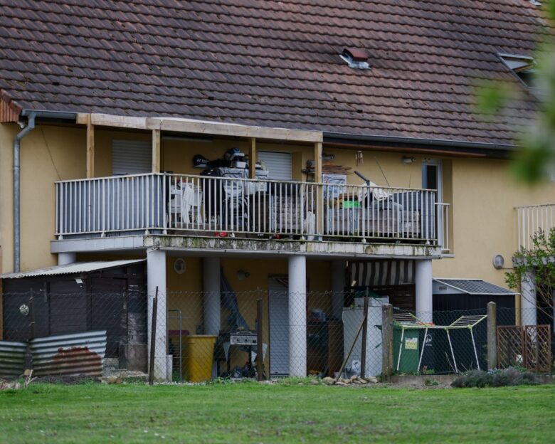 Outside view of the building where a 9-year-old boy was rescued this week after living locked in his father's utility van since 2024, in Hagenbach, Eastern France, Saturday, April 11, 2026.