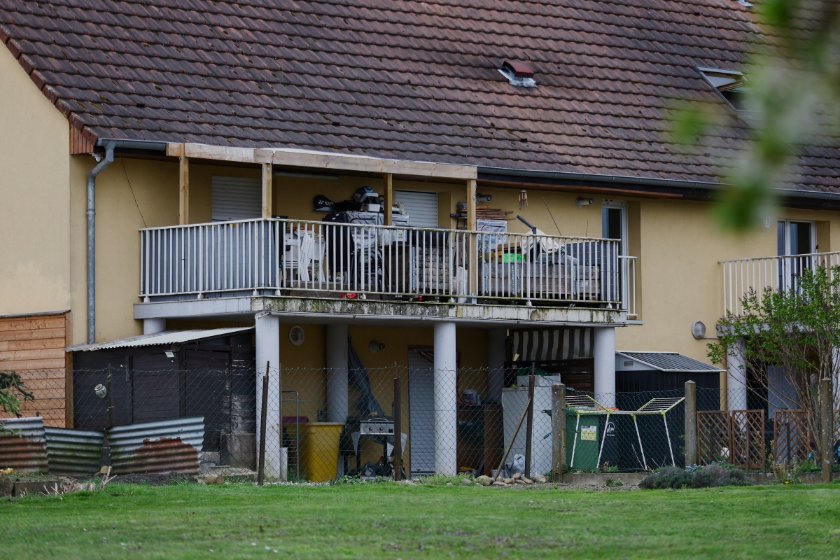 Outside view of the building where a 9-year-old boy was rescued this week after living locked in his father's utility van since 2024, in Hagenbach, Eastern France, Saturday, April 11, 2026.