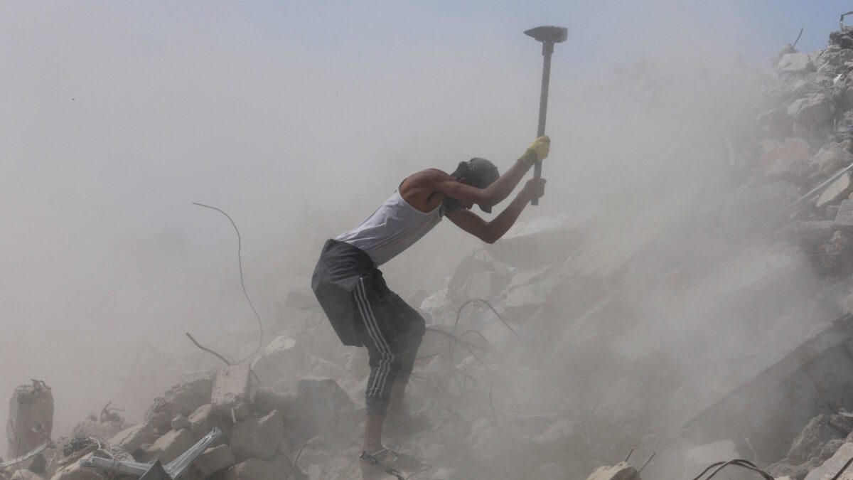 Παλαιστίνιος εργάτης στη Γάζα