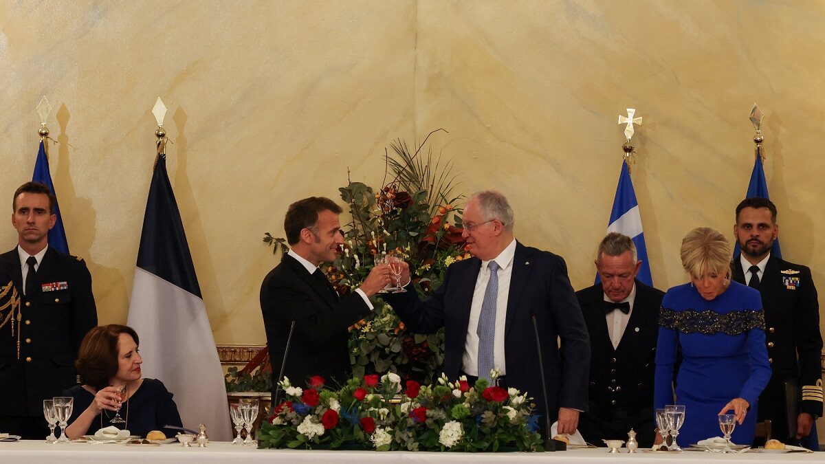 Ο Εμανουέλ Μακρόν στο Προεδρικό Μέγαρο