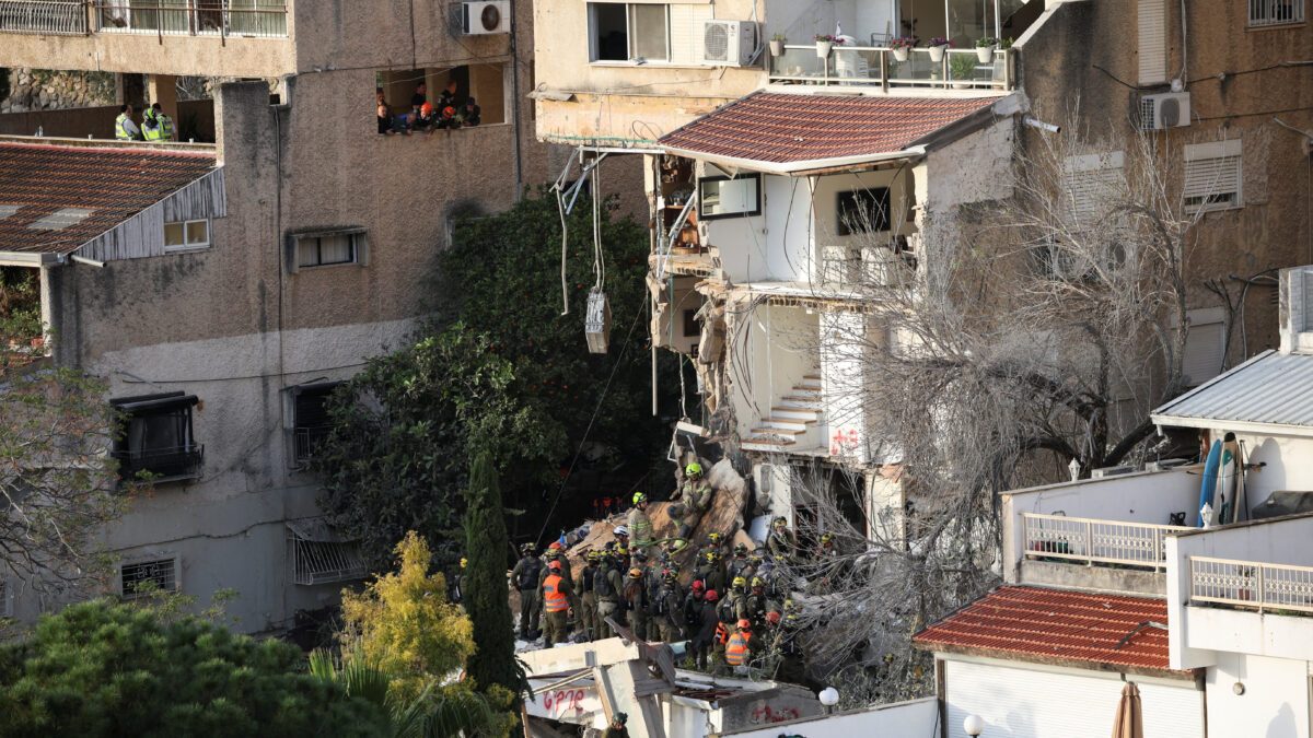 Κατεστραμμένο κτίριο στη Χάιφα