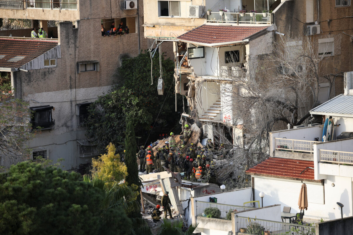 Κατεστραμμένο κτίριο στη Χάιφα