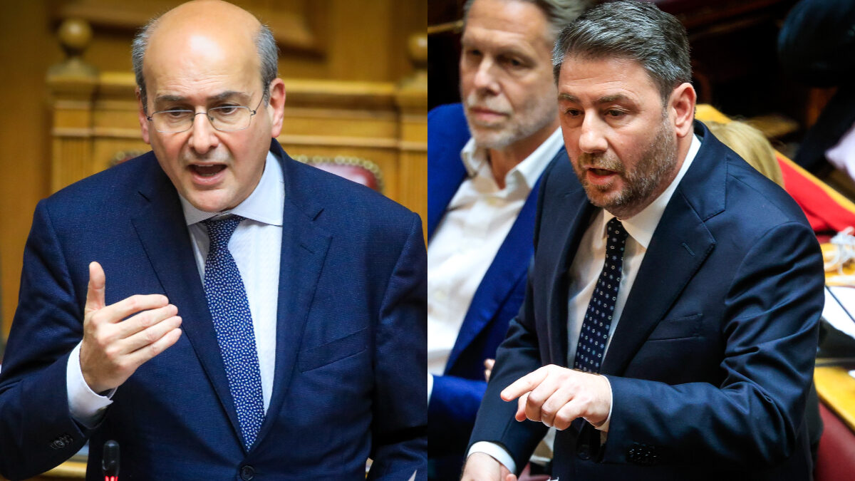 Κωστής Χατζηδάκης και Νίκος Ανδρουλάκης