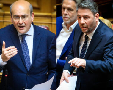 Κωστής Χατζηδάκης και Νίκος Ανδρουλάκης