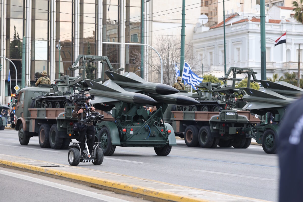 Ελληνικοί πύραυλοι Hawk στην στρατιωτική παρέλαση της 25ης Μαρτίου 2026